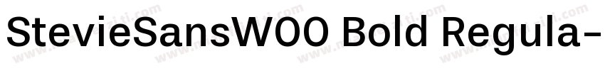 StevieSansW00 Bold Regula字体转换